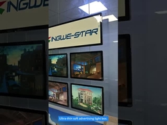 Exibição da marca da janela imobiliária KWS-BD-A4 caixa de luz LED acrílica retroiluminada