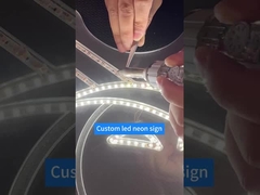 Rosa Púrpura Branco Flex Romântico Alto Brilho Neon Logotipo LED