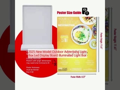 2025 Novo modelo de caixa de luz de publicidade exterior Led Display Board iluminado caixa de luz