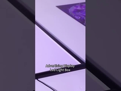 Sabe como deve substituir os cartazes nesta caixa de alumínio?