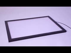 Caixa de luz de alumínio ultra fina e ultra leve com luz suave e brilhante, muito atraente.