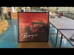 Caixa de luz LED ultra fina.