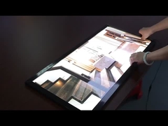 Caixa de luz de alumínio com luz de fundo preta