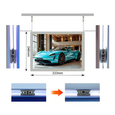 comprar Caixa de luz pendurada de tamanho A4 Menu Imóveis Display Slim LED iluminado Caixa de luz publicitária Fabricação em linha