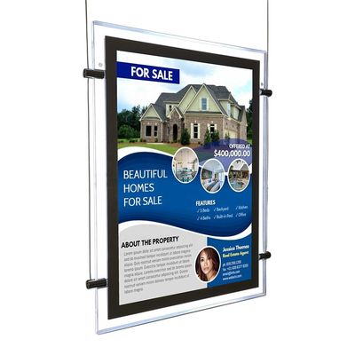 comprar Brand Showcase Acrílico Slim Iluminado Cristal Led Lightbox Fabricação em linha