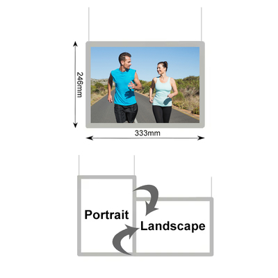comprar Snap Frame caixa de luz de cristal tamanho A4 display de janela de cristal Fabricação em linha