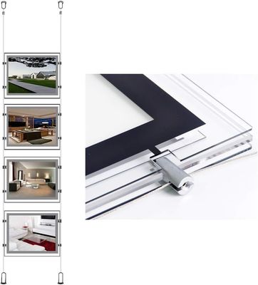 comprar A4 Landscape Crystal Light Box with Innovative Hidden Fixtures and Highest Brightness LED Backlit for Long Life No Maintenance Fabricação em linha