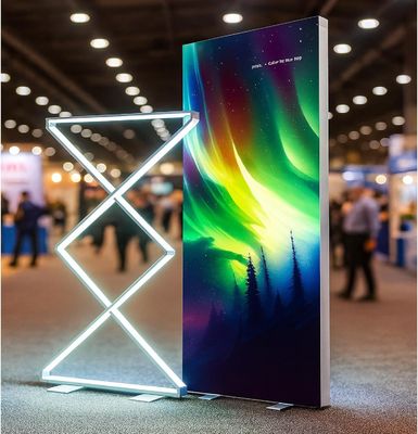 comprar Suporte de Banner LED com Logotipo Personalizável para Exibição e Publicidade em Caixas de Luz Fabricação em linha
