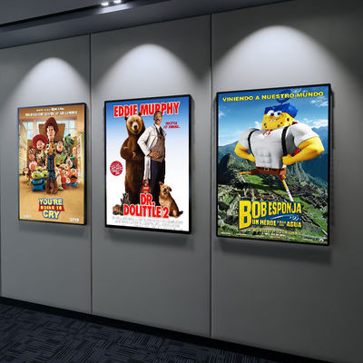 Cartão de filme Light Box Alumínio Estrutura Ultra fina Publicidade Light Box comercial