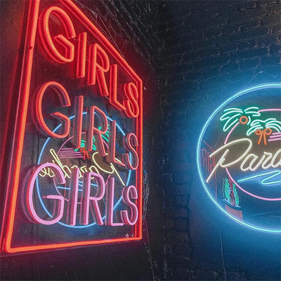 Acrílico LED Neon Light personalizado Feliz Aniversário Light Up Sign For Events