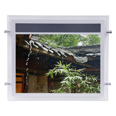 Caixa de luz de cristal A4 com ecrã