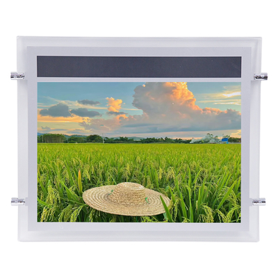 SMD LED Crystal Light Box Prata Publicidade Neon Box 2835 LED Faixa Painel Acrílico