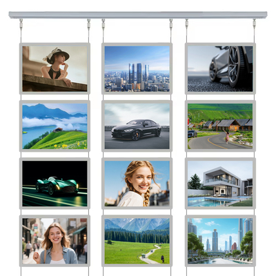 Caixa de luz LED de cristal personalizada 80000hr Caixas de luz de publicidade acrílica clara