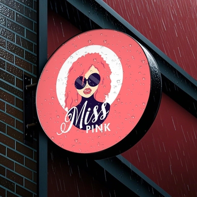 Letreiro LED Dupla Face Personalizado 40x60cm para Sinalização Comercial