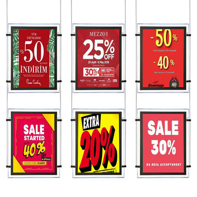 Caixa de luz de cristal premium com molduras de alumínio duráveis, design fácil de usar e aparência elegante para publicidade